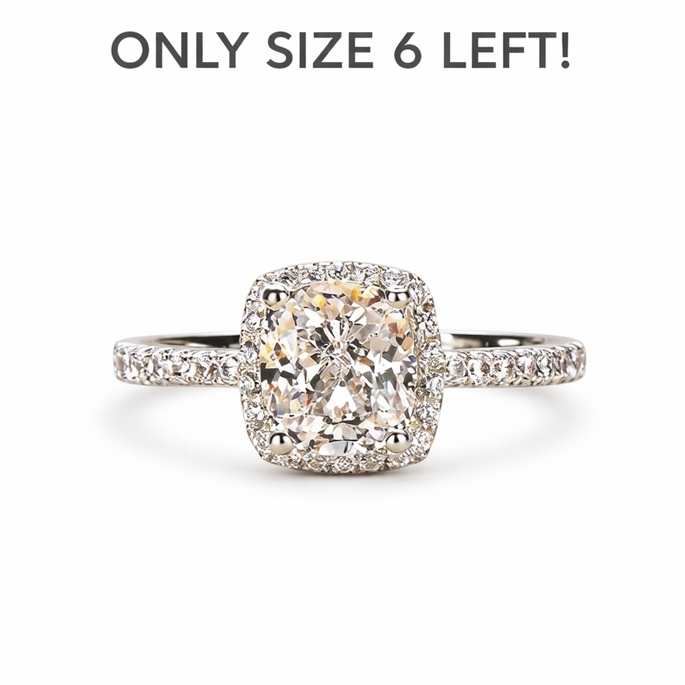 CZ Halo Ring